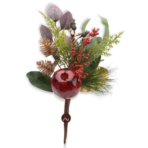 PICK MELOGRANO E PIGNE ROSSO 35CM